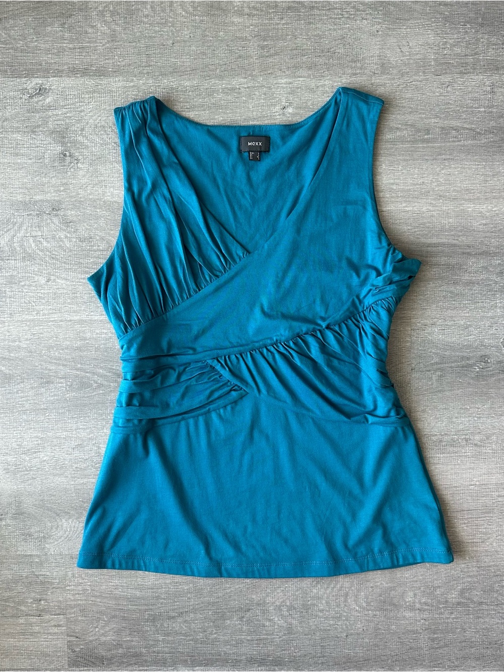 Mexx blue Sleeveless Ruched Tank Top